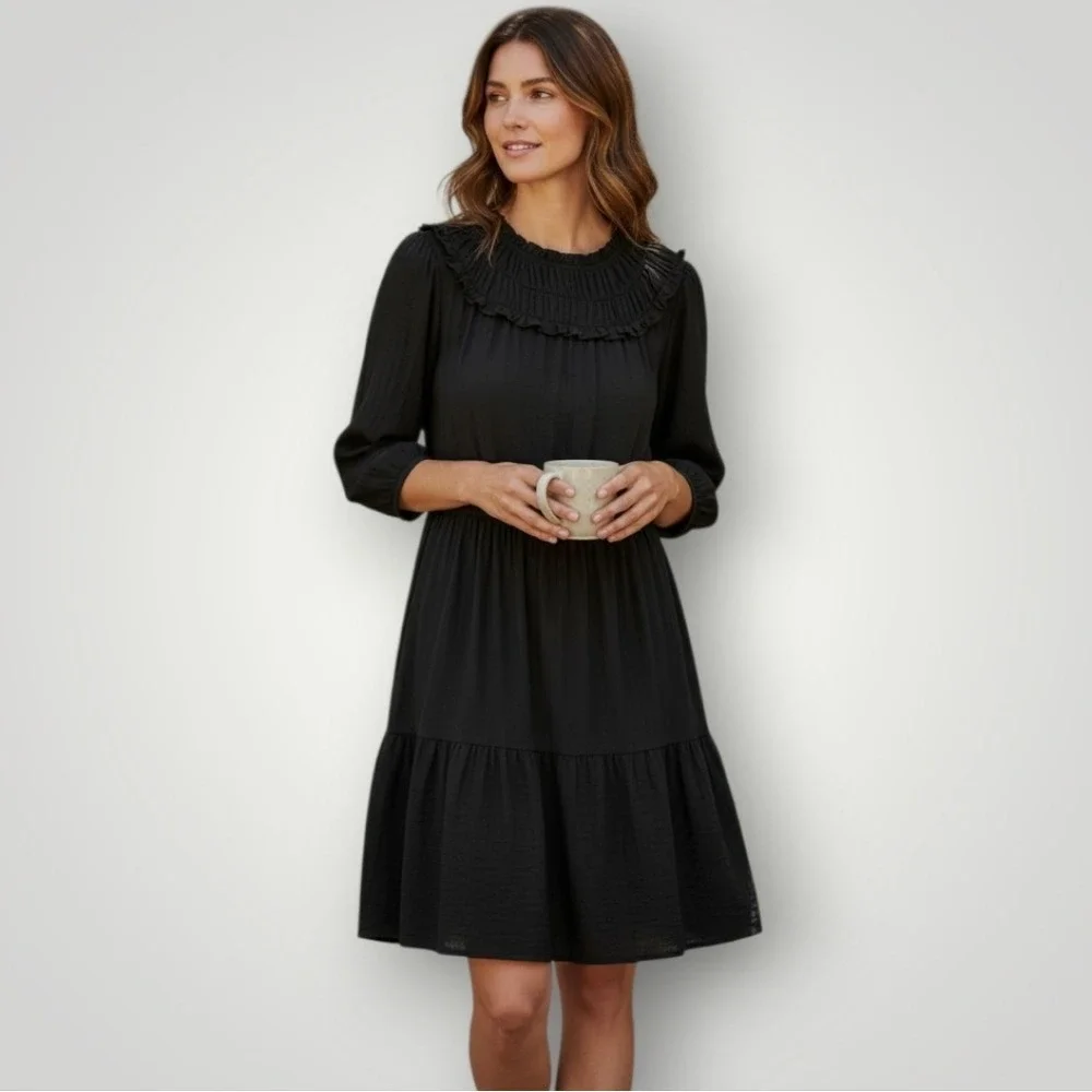 ann taylor black dress long sleeve Ann Taylor